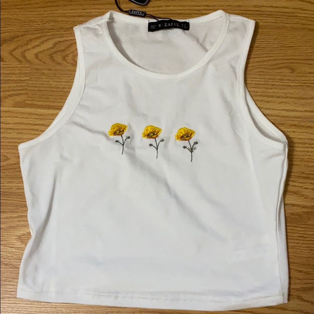 Flower crop top